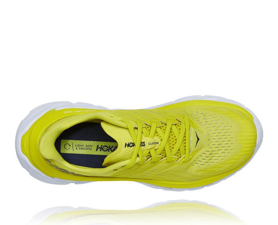 Hoka One One Clifton Edge Löparskor Herr - Fluorescerande - YQNXI-8652